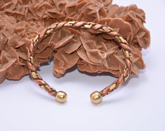 Handmade Copper Medical Alert Bracelet: Berber Style