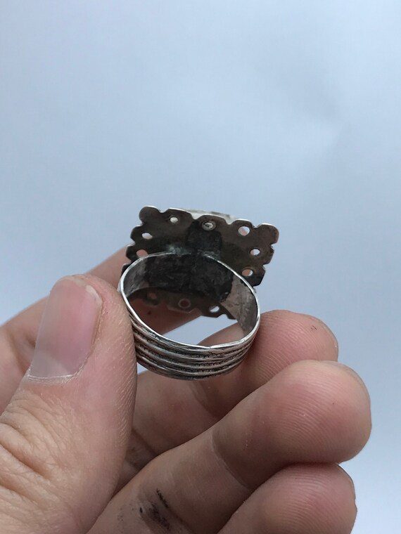 Bague Berbère En Argent - Bijou Ethnique Occasion, Argent Massif Ou Plaqué, Style Traditionnel