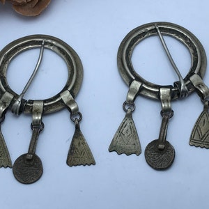 paire fibula berber old , very rare paire fibula african , ethnic fibula, moroccan fibula