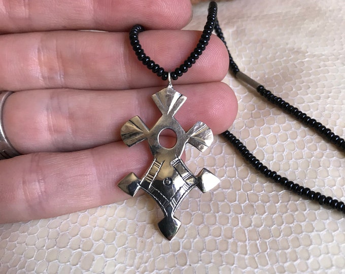 Ethnic Southern Cross Necklace small Sterling Silver