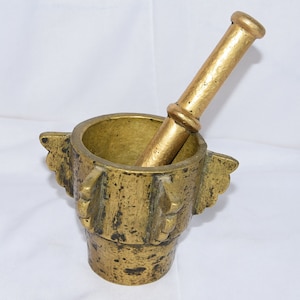 Antique Mortar Tuareg Brass , Tuareg mortar Old , mortar Brass , Mehraz Morocco Tuareg sud maroc