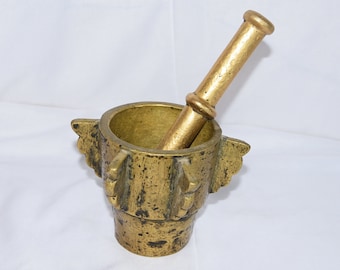 Antique Mortar Tuareg Brass , Tuareg mortar Old , mortar Brass , Mehraz Morocco Tuareg sud maroc