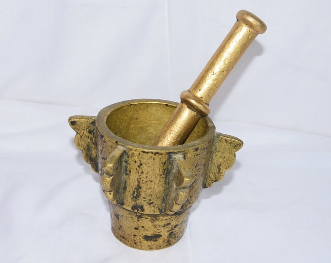 Antique Mortar Tuareg Brass , Tuareg mortar Old , mortar Brass , Mehraz Morocco Tuareg sud maroc