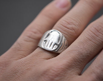 bague berbère argent AIT ATTA ,ethnique berbère bague ,vintage moroccan ring