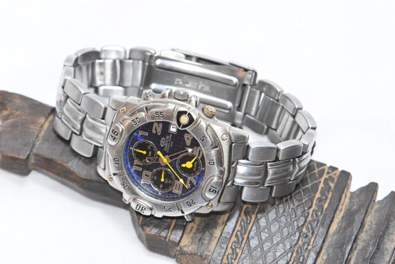 Cadran De Montre Beuchat Genesis Alarm-Chronograph étanche 50m - Neuf De Stock | Pièce Détachée 27.7mm