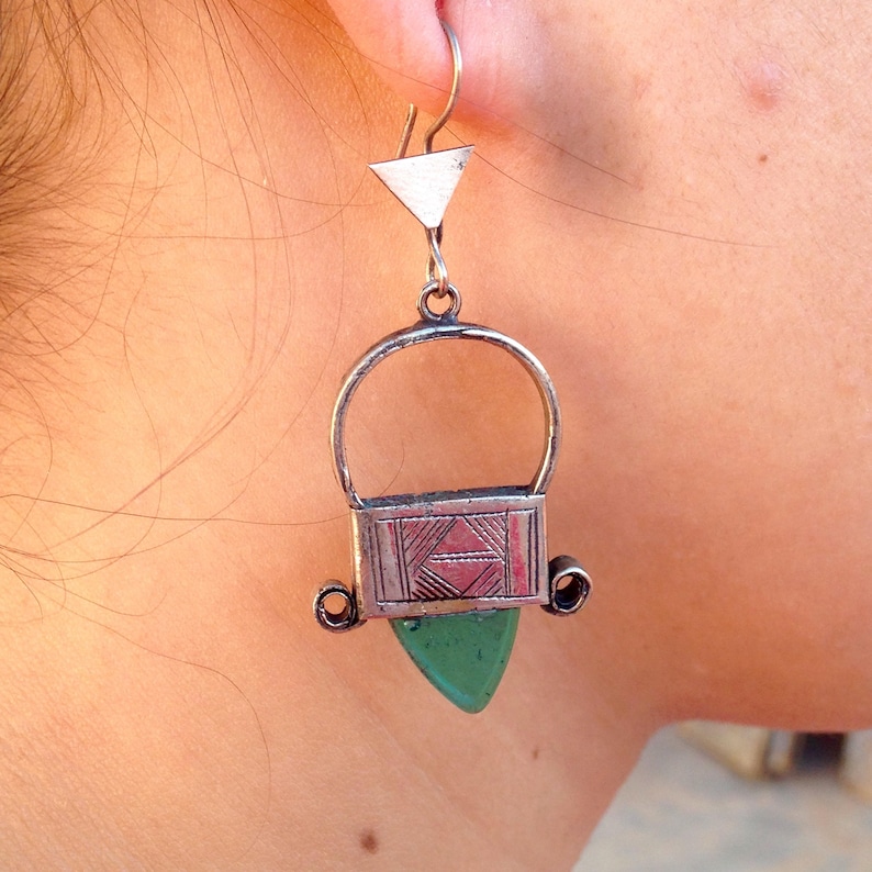 Touareg boucles d/'oreille.berbere du sahara boho.arfican.b\u00e9douine.nomade