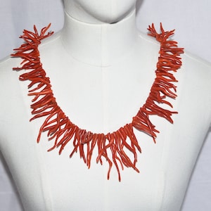 Collier de corail rouge marocain asila corail , necklace corail red moroccan