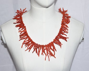 Moroccan Red Coral Necklace: Berber Asila Coral, Hand-Knotted
