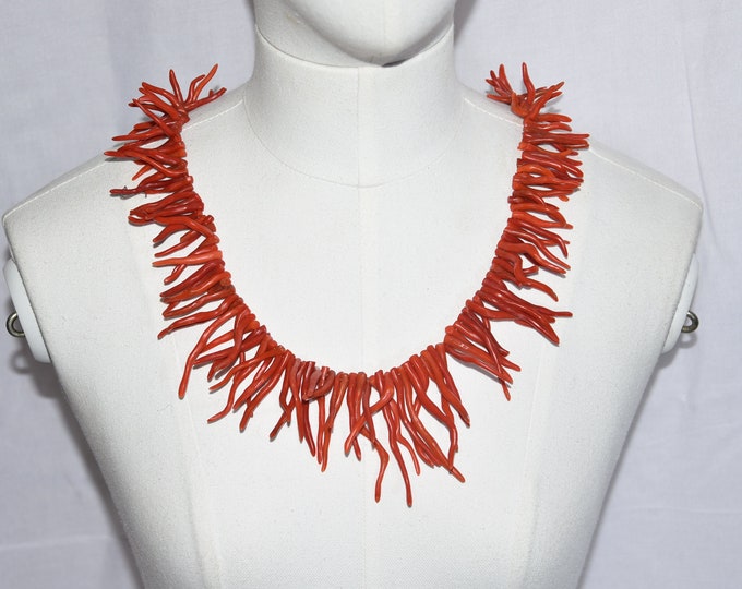 Collier de corail rouge marocain asila corail , necklace corail red moroccan