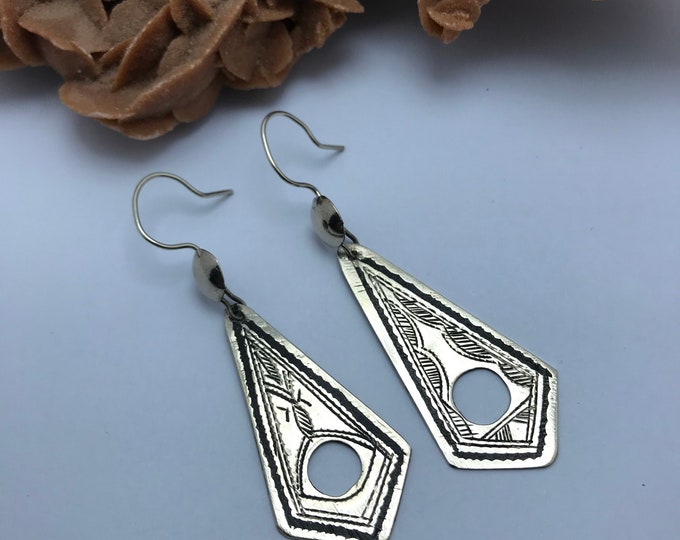 Handcrafted African Tuareg Berber Earrings Ethnic Tribal Jewelry Niger