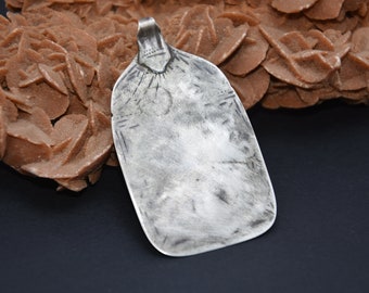 Vintage Berber Silver Pendant: Moroccan Tribal Amulet