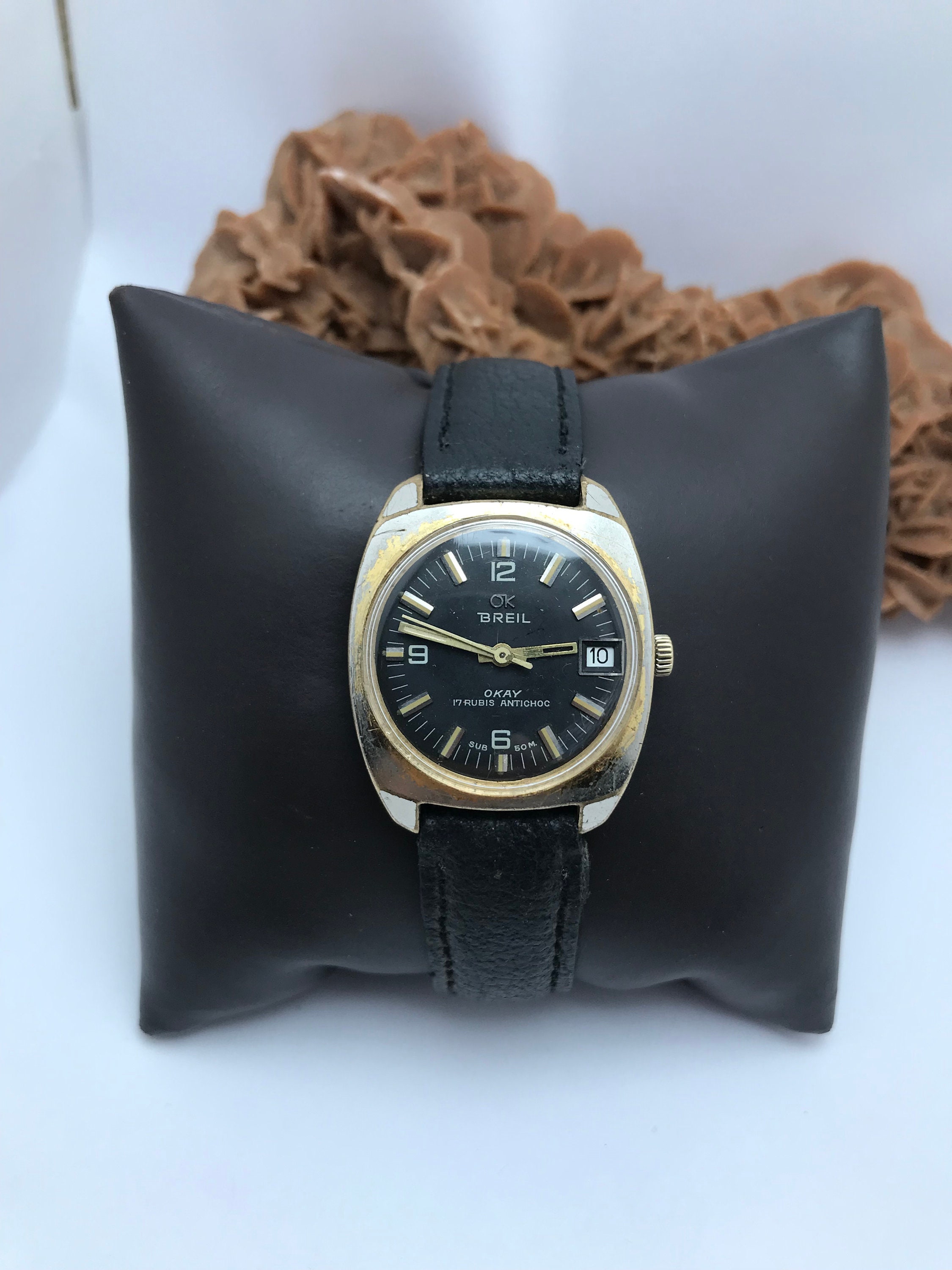 Rare OK BREIL Watch Okay 17 Rubis Antichoc Watch vintage Ok Breil Watch vintage Breil OKAY 50 M Etsy UK