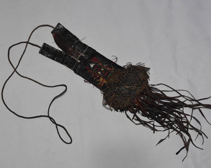 Tuareg Traditional Decorated Leather Wallet or Enafad-Abalak,Niger