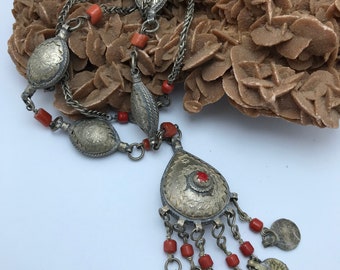 vintage necklace berber morocco, moyen atlas necklace ,boho necklace