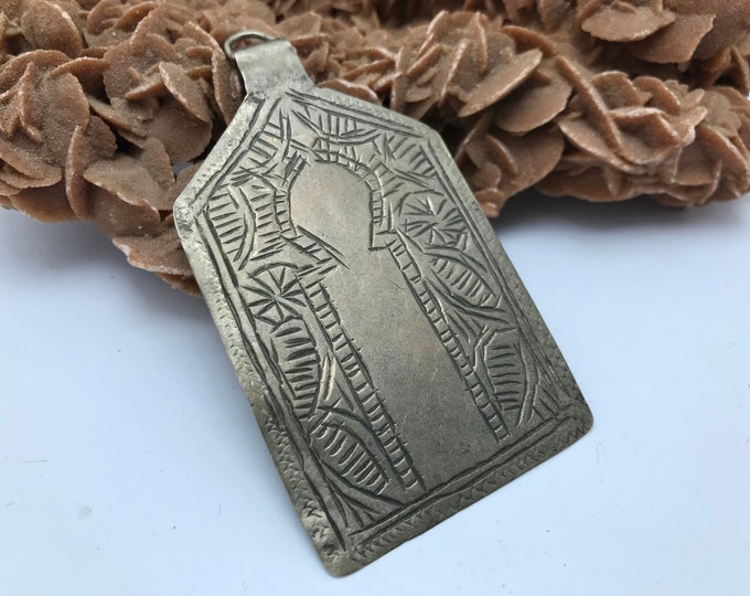 Maroc - Amulette « Louha » avec inscriptions  argent