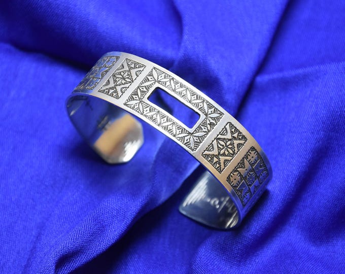 Tuareg Engraved Bracelet Silver 925