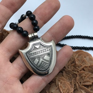 Tuareg Amulette engraving silver ,ethnic small gri gri