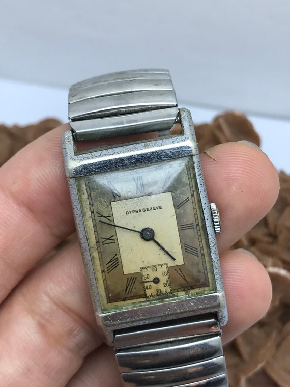 Montre Bracelet Camy Mécanique Suisse Années 70 - Cadran Et Bracelet Dorés, Occasion
