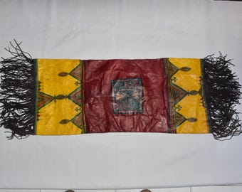 Tuareg Pillow Leather Camel