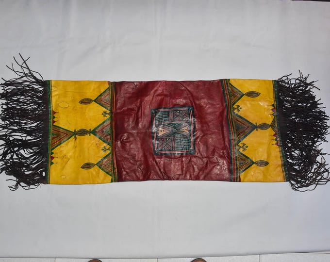 Tuareg Pillow Leather Camel