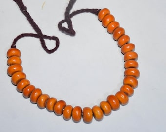 Old Berber Necklace Ambar Resin , Amazigh Loban Necklace