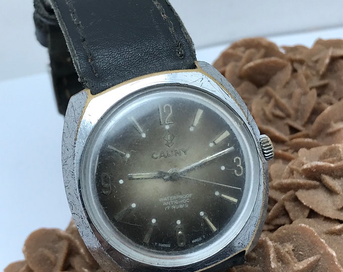 Cauny - Prima - (cal. FHT/ST 97-4) - 17 Jewels - 34x41 mm - Swiss Made - Men - 1960-1969