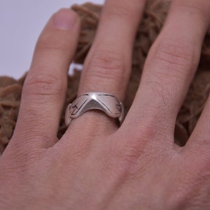 Alte Berberring aus massivem afrikanischen Silber,Tuareg Ring,Boho Ring,Vintage-Ring, Tribal Ring