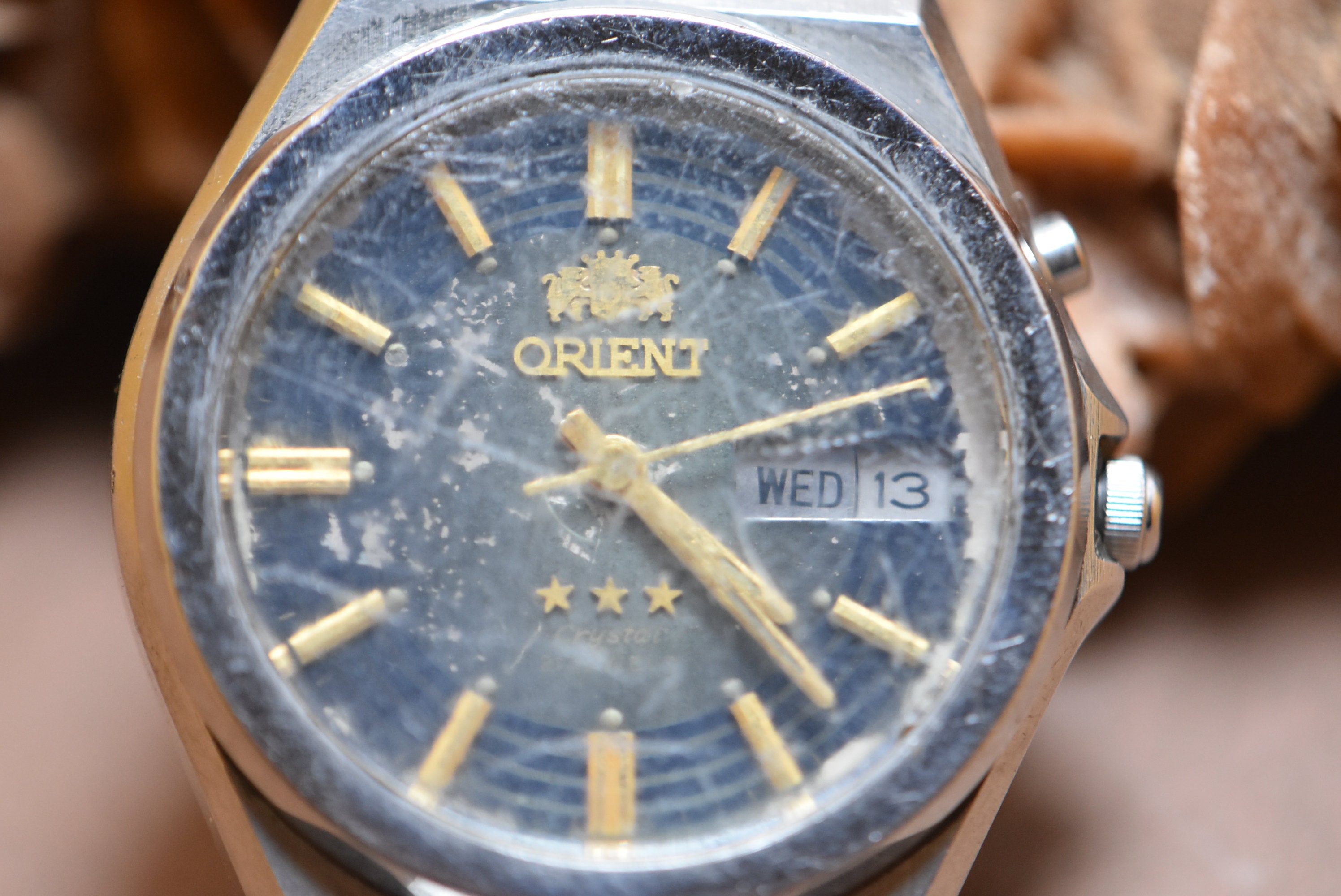 Vintage ORIENT Watch Automatic 21 Jewels Water Resistant day