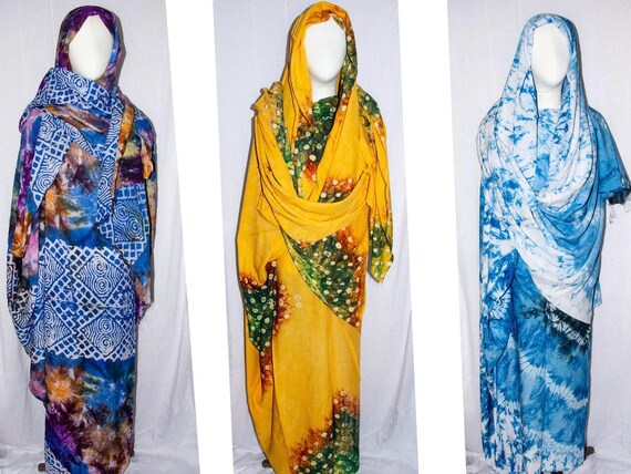 Malhfa Sahara Marocain 4,5 Mètres - Coton Multicolore, Taille Unique, Neuf Sans étiquettes
