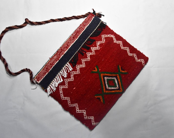 Berber Wool Bag Handmade , Taznakhet Bag Wool Sheap