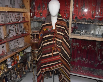 Old Wedding Blanket Handira ait hdiddou , moroccan carpet, berber, bedding blanket, Handmade and High Quality, old berber handira 1930s