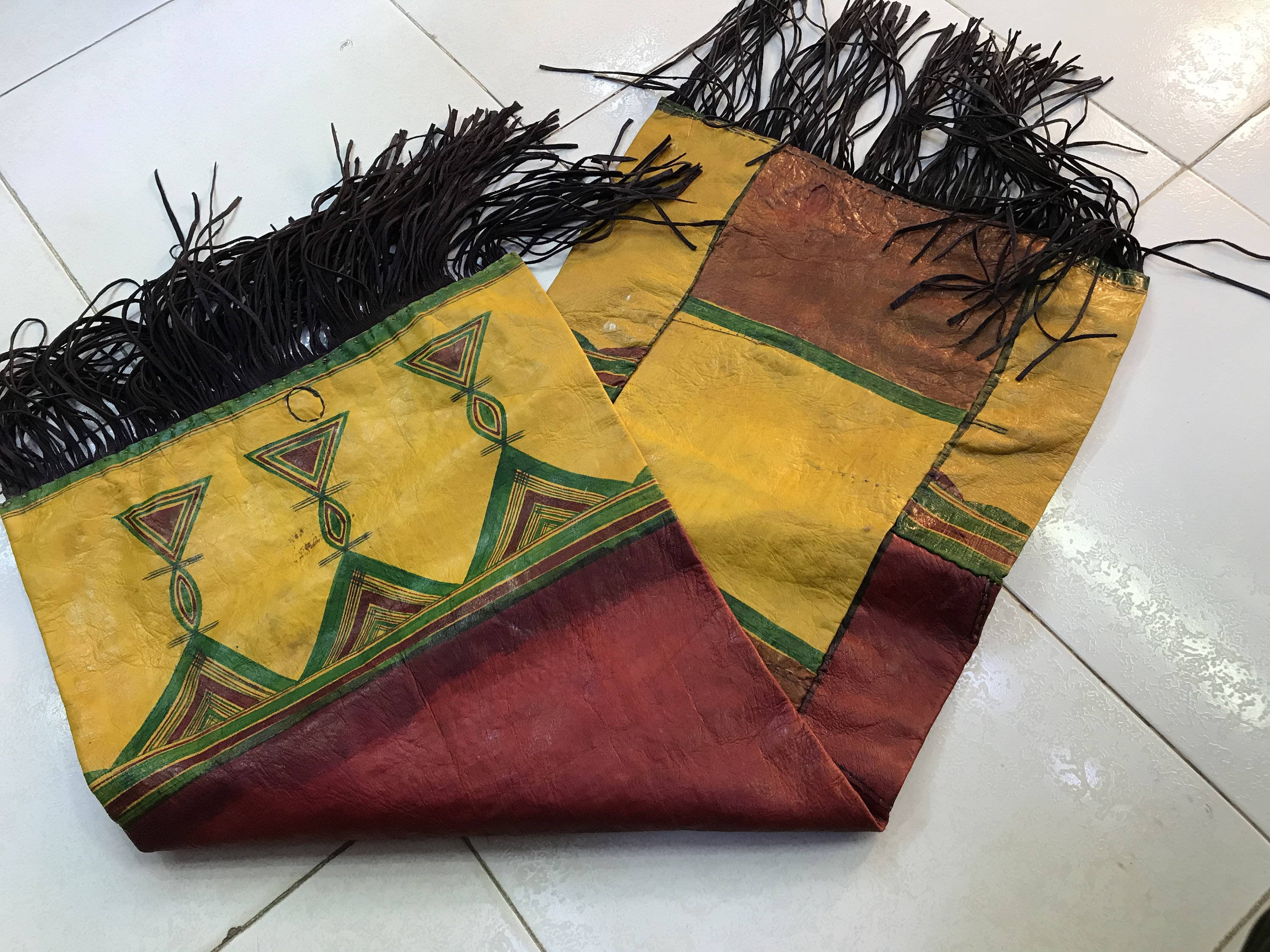TUAREG LEATHER CUSHION tuareg Leather Pillow Mudcloth - Etsy