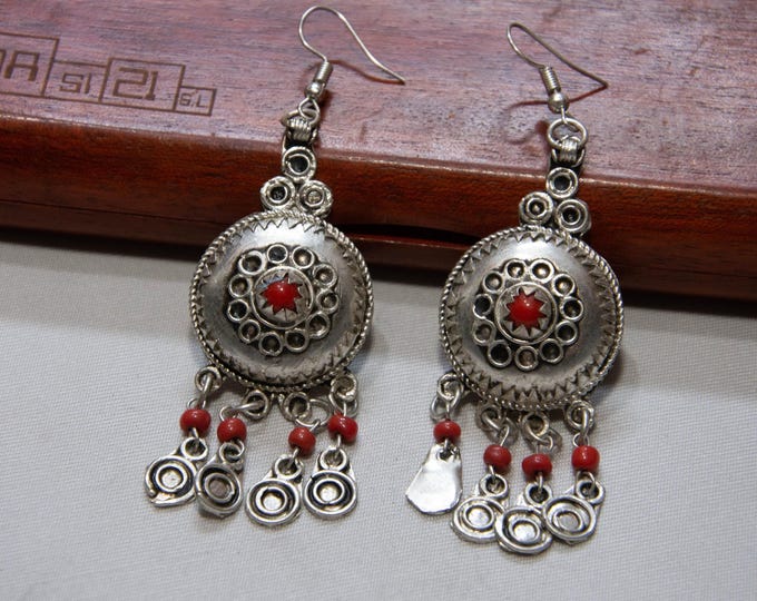 Earrings Berbère Silver Handmade,ethnique earrings,tribal earrings,vintage earrings,boho Earrings
