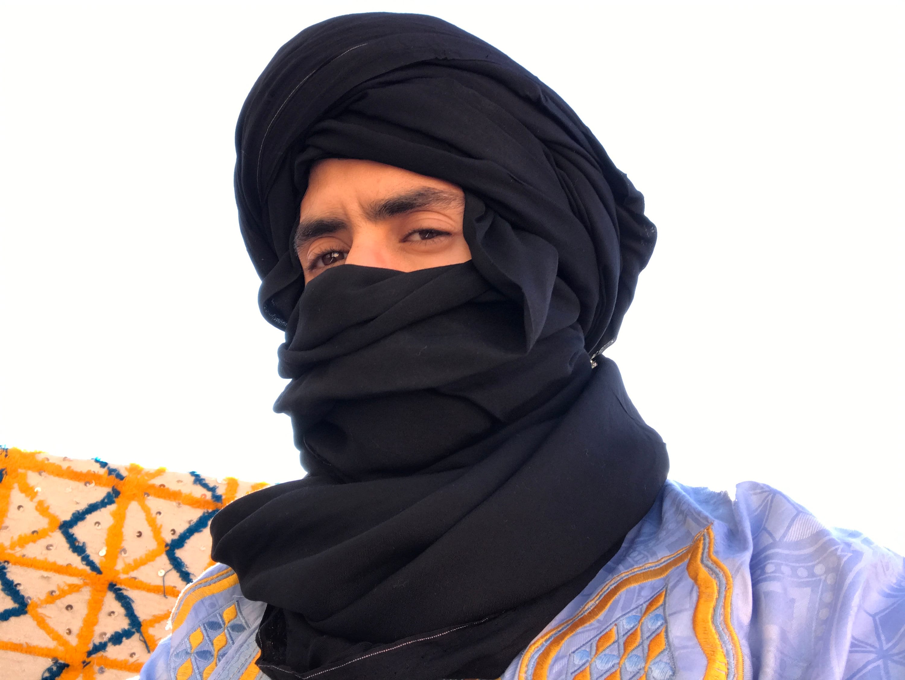 6 Original Moroccan Berber Tuareg Scarf Desert Headgear long ethnic handmade turban for multi-colored adult unisex islamic scarg