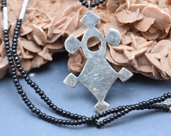 Tuareg Southern Cross Necklace: Silver Carnelian Pendant - Etsy
