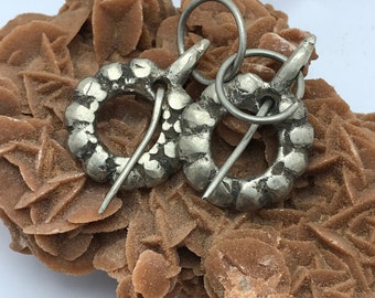 Antique Berber Silver Fibula: Moroccan AIT ATTA Brooch