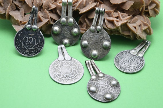 ancienne pendentifs monnaie pour collier, old cur… - image 8