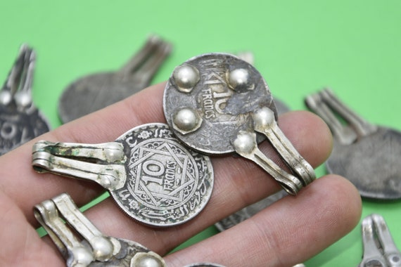 ancienne pendentifs monnaie pour collier, old cur… - image 6