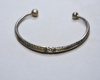 tuareg bracelet silver old handmade from niger sahara desert ,ethnic bracelet ,tribal bracelet silver