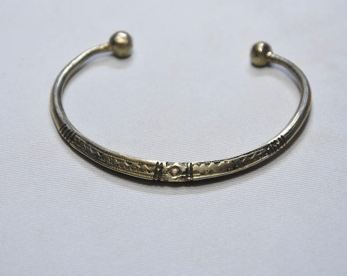 tuareg bracelet silver old handmade from niger sahara desert ,ethnic bracelet ,tribal bracelet silver