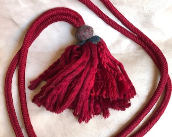 vintage silk natural belt berber moroccan , silk natural belt berber