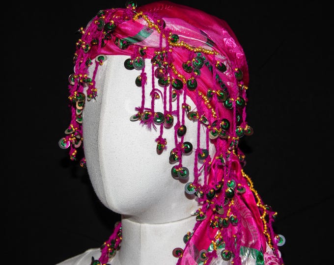 Berber Headdress Foulard , Ait Atta TASABNIT Headdress