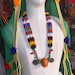 Collier Ras Du Cou Touareg En Argent 900 Et Perles Bleues Du Désert - Neuf Jamais Porté