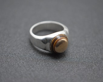 Ebony ring ,Berbère ring silver solid handmade désert rings ,ethnic ring , tuareg ring
