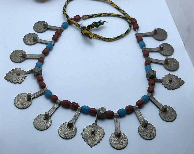 Old Fine silver Berber Necklace - Erfoud, South Morocco