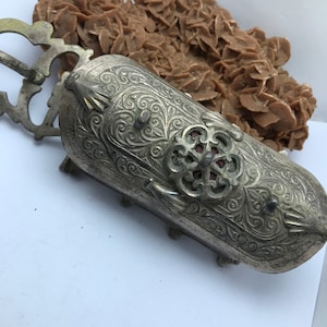 Buckle Fekroun silver rosette twentieth Morocco Maghreb Sahara, Belt Buckle