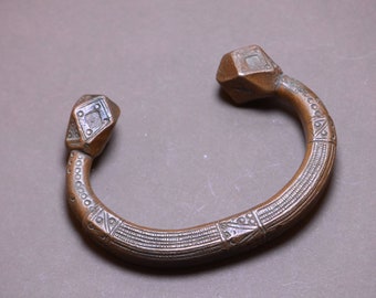 tuareg cuf anklet, African vintage anklet brass , tuareg bracelet bronze 1920s