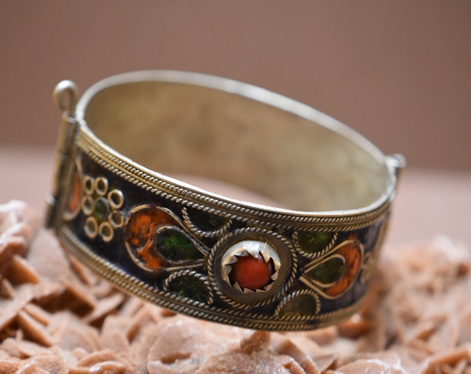 BRACELET Nbala vintage silver Anti-Atlas , old ethnic berber bracelet