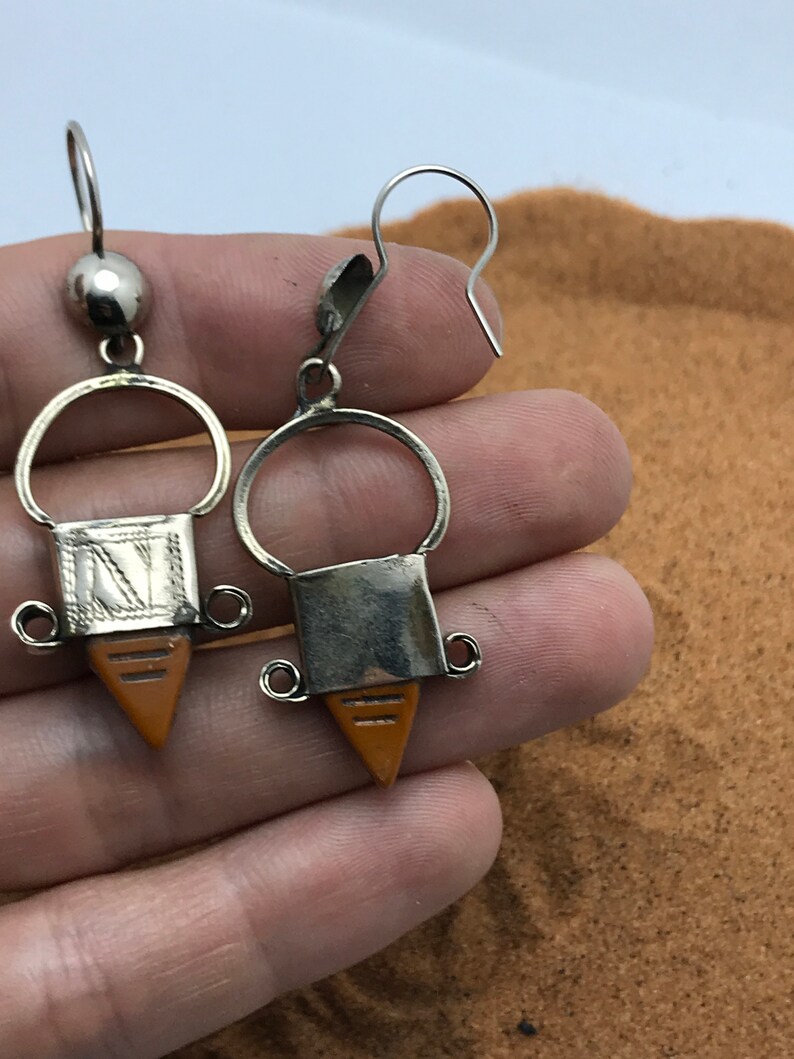 Boucles d/'oreille touareg Fait par main .artisanat berbere maroc ethnique jewelry Touareg