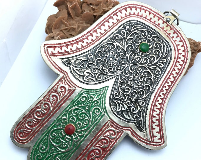 morocan ethnic hamsa ,hamsa decor ,hamsa charm